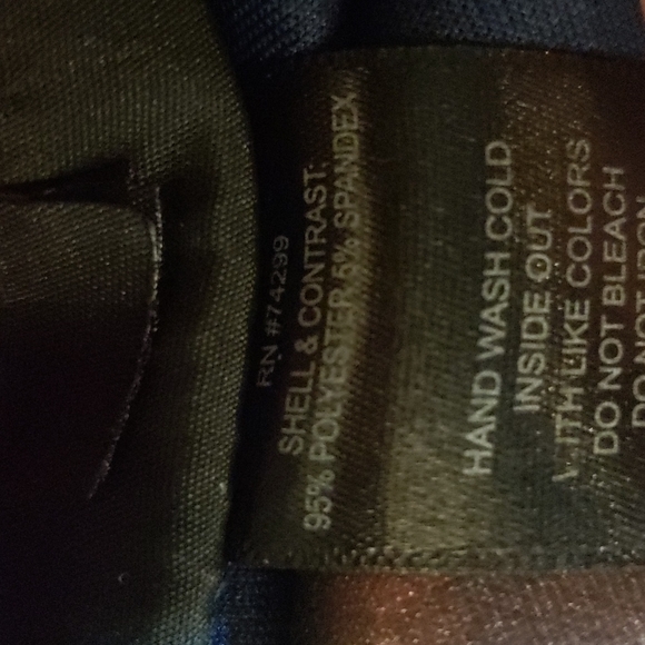 Navy & rose shimmer flower detail with sheer navy cap sleeves - Picture 7 of 7